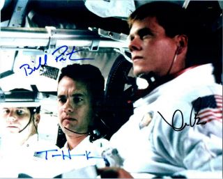 Tom Hanks Kevin Bacon Bill Paxton Signed 8x10 Picture Autographed Photo,