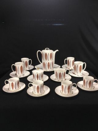 22pc.  Susie Cooper Hyde Park Coffee Set Service For 4 Made In England (mc39)
