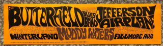 1966 Jefferson Airplane Muddy Waters Fillmore Bg29 Bumper Sticker