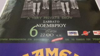 MORRISSEY OYE ESTEBAN TOUR BIG GREEK POSTER RODON LIVE ATHENS GREECE NOV.  1999 6