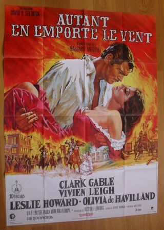 Gone With The Wind Vivien Leigh French Movie Poster R89 B
