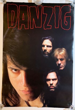 Danzig Ii - Lucifuge Promo 1990 Poster Band Shot Misfits 24x36 Rare