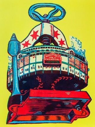 2016 Jim Pollock Poster Phish Chicago Wrigley Field - 30 Year Retrospective