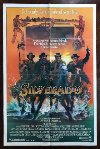 Silverado 1985 Cult Action Western Crime Bob Peak Art Movie Poster