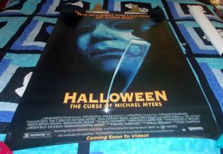 Halloween 6 Curse Of Michael Myers Movie Rental Poster Horror Slasher