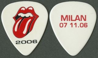 Rolling Stones Keith Richards 2006 Bigger Bang Tour Milan Italy Band Guitar Pick