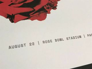 Official ROLLING STONES NO FILTER TOUR ROSE BOWL 2019 POSTER LITHO PASADENA 3