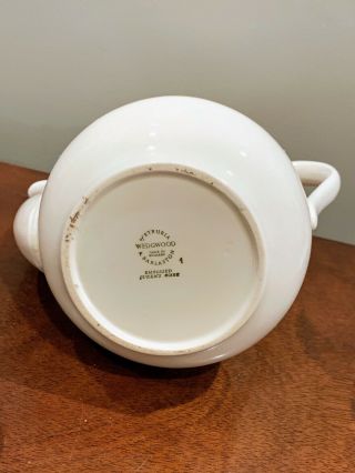 Wedgwood Coffee Pot Queensware Lavender On Cream Shell Edge 1950’s Perfect 3
