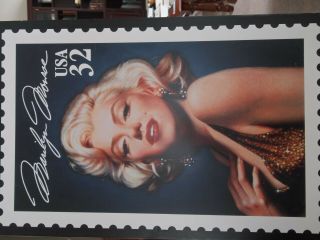 Marilyn Monroe Usps Promotional 32cent Stamp Poster 1995