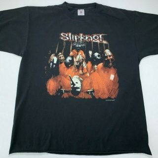 Slipknot Debut Album Cover Rare Vintage X - Large T - Shirt 1999 Xl Blue Grape