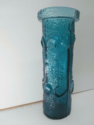 Blue Antiqua STELVIA GLASS Apothecary Jar,  WAYNE HUSTED Blenko ITALY,  Circa 1963 5