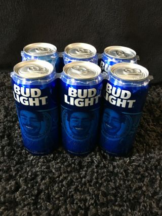 Post Malone Limited Edition Bud Light 6 Pack Cans - Chicago Concert “empty”