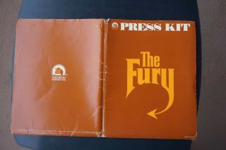 The Fury Presskit,  Vintage With Info And B&w Photos