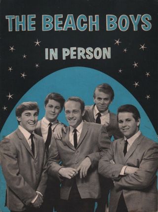 Beach Boys 1964 Tour Concert Program Book Booklet / Brian Wilson /