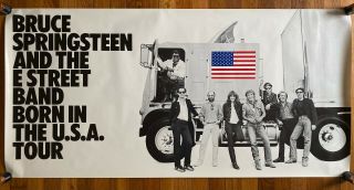 Bruce Springsteen Born In The Usa Tour Ultra Rare Promo Poster 1984