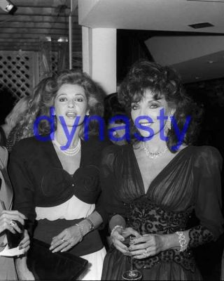Dynasty 13136,  Joan Collins,  Stephanie Beacham,  Candid Photo,  The Colbys