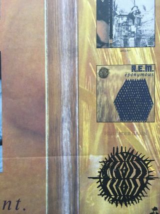 REM R.  E.  M.  Eponymous Authentic & Rare Promo Poster 1988 7