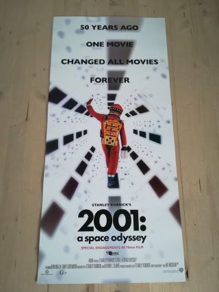 2001 A Space Odyssey Movie Poster 12x27 " Italian Kubrick Nolan