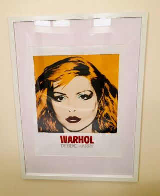 Debbie Harry Blondie Andy Warhol Print Framed 21 X 29