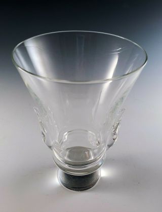 1957 Steuben WING VASE Lloyd Atkins SP919 Signed Vintage MidCentury Art Glass 2