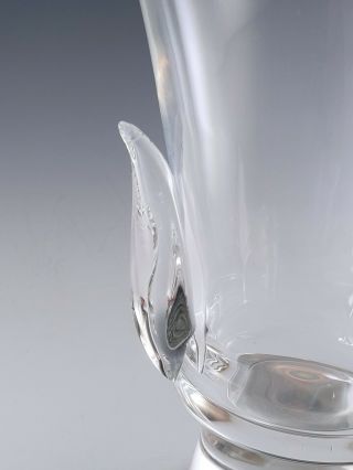 1957 Steuben WING VASE Lloyd Atkins SP919 Signed Vintage MidCentury Art Glass 3