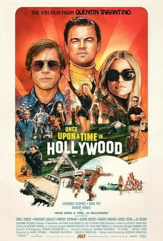 Once Upon A Time In Hollywood Authentic Studio D/s 27 X 40 Poster