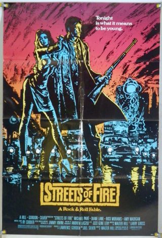 Streets Of Fire Ff Orig 1sh Movie Poster Walter Hill Willem Dafoe (1984)