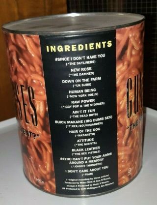 GUNS AND ROSES SPAGHETTI INCIDENT PROMO CAN COOL AND RARE ITEM 2