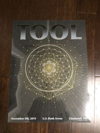 Tool Band Poster Cincinnati Ohio Unsigned Rare Two - Piece