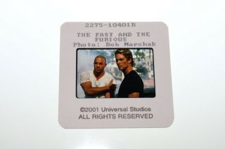 THE FAST AND THE FURIOUS - 6 press kit slides Vin Diesel Paul Walker M Rodriguez 7