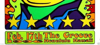 Green Day 1996 Honolulu,  Hawaii Concert Poster By Frank Kozik S/N 2