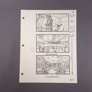 The Addams Family - Production Storyboard: Gomez Golfing On Roof Part 1