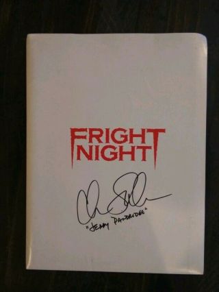 Fright Night Press Kit Autographed By Chris Sarandon