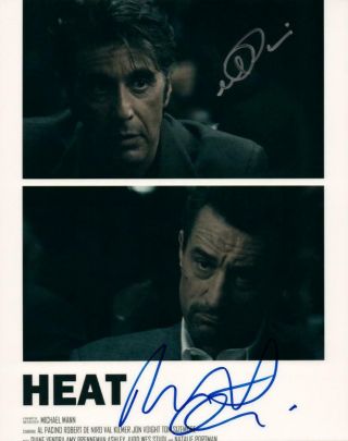 Al Pacino Robert Deniro Autographed 8x10 Signed Photo Picture Pic And