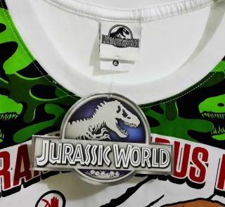 2018 Jurassic World Jurassic Park THAI BOY KID T - SHIRT MEGA RARE 2