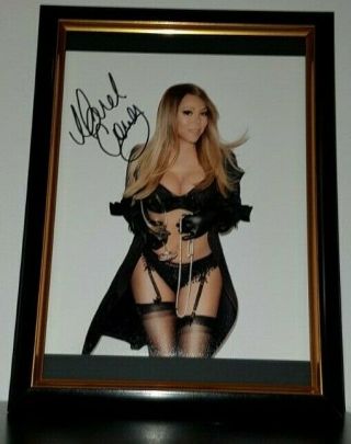 Mariah Carey - Hand Signed Photo - With - Autograph Framed