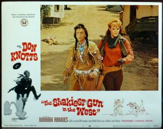 Don Knotts Shakiest Gun In The West Set 8 Lobby Cards Barbara Rhoades
