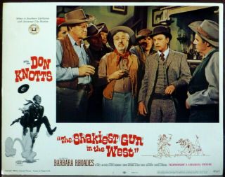 Don Knotts Shakiest Gun in the West SET 8 Lobby Cards Barbara Rhoades 2