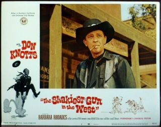 Don Knotts Shakiest Gun in the West SET 8 Lobby Cards Barbara Rhoades 3