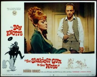 Don Knotts Shakiest Gun in the West SET 8 Lobby Cards Barbara Rhoades 5