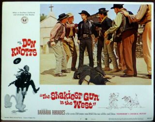 Don Knotts Shakiest Gun in the West SET 8 Lobby Cards Barbara Rhoades 7