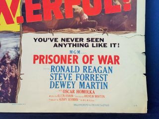 1954 PRISONER OF WAR Movie Poster 22 x 28 RONALD REAGAN Style A 5