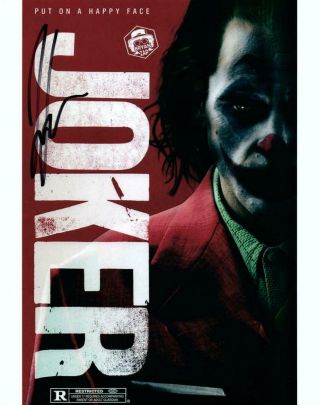Joker Joaquin Phoenix 8x10 Signed Photo Autographed Picture,