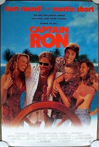 Captain Ron (1992) 27x40 Movie Poster Kurt Russell
