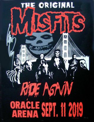 Misfits Oakland California 9/11/19 Danzig Signed Limited Edition Poster