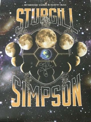 Sturgill Simpson Metamodern Sounds In Country Music Rare Signed Poster