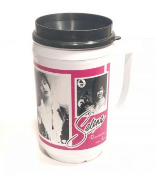 Rare Selena Quintanilla 1996 Insulated Cup Mug Houston Astrodome Amor Prohibido