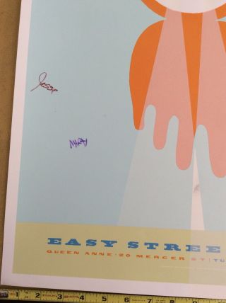 THE SHINS Rare Band SIGNED AUTOGRAPHED Show Tour Poster Print Seattle 3