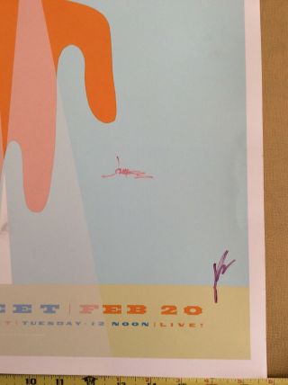 THE SHINS Rare Band SIGNED AUTOGRAPHED Show Tour Poster Print Seattle 4