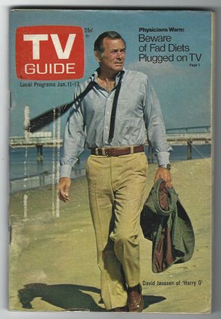 1975 Tv Guide - Bowl - David Janssen Harry O - Little House On The Prairie